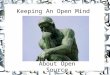 Keeping an Open Mind About Open Source