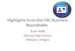 FIRSTFare 2012 FRC Business Roundtable Presentation