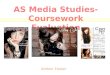 As media studies  coursework evaluation