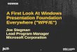 A First Look at Windows Presentation Foundation Everywhere (WPF/E): a Cross …