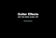 Guitar Effects with the HTML5 Audio API