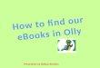 Finding e books in oliver