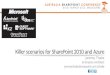 Killer scenarios for SharePoint 2010 and Azure - jeremy thake