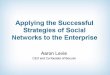 Applying the Successful Strategies of Social Networks to the Enterprise