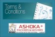 Professional packers movers terms ashoka