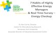 Seven Habits of Highly Effective Energy Managers