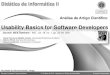 Usability basics for software developers