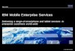 IBM Mobile Enterprise Services