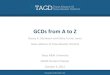GCDs from A to Z