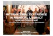 International Experience in Financial Literacy: Lessons from Poland