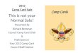 2012 camp card sale