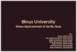 Menu Improvement of Seribu Rasa (Binus University)