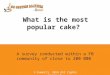 Do you know which is the most popular cake?