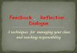 PPT_Dialogue, Reflection and Feedback are Three Simple Words