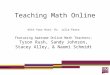 Teaching Math Online