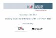 KMA webinar: Creating a Social Enterprise with SharePoint 2010