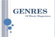 Genres of a music magazine
