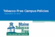 Tobacco-Free Colleges Webinar 9-27-12