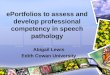 E portfolios to assess and develop professional competency in speech patholgy