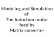 Modeling and simulation of the induction motor feed by matrix converter