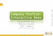 Interactive Bees Corporate PPT - InteractiveBees CreativeDesign - IBeesMedia Planning
