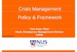 Crisis Management Policy