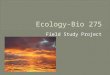 Ecology Bio 275 1