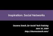 Inspiration Session: Social Networks