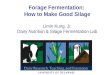 Forage Fermentation: How to Make Good Silage