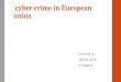 Presentation on cyber crime in european union