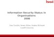 ISSE 2008 Information Security Status