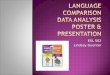 Guenter u11a1 language comparison data analysis poster & presentation