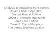 Analysis of three music magazine front covers