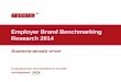 Пример отчета исследования Employer Brand Benchmarking Research 2014