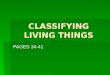 34 41 classifying living things