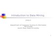 Introduction to Data Mining Jiang Li