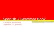 Spanish 2 grammar book