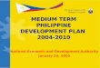 Medium Term Philippine Development Plan