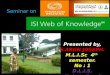 Web of Knowledge Arun Joseph MLISc