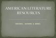 American literature resources