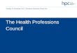 The Health Professions Council - Mark Potter