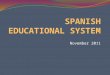 Spanish Educational System