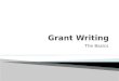Grant writing class