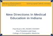 New Directions in Medical Education in Indiana