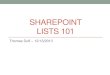 SharePoint Lists 101