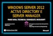 Windows server 2012 active directory e server manager fabio hara