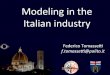 Eclipse Florence Day: Modeling in the Italian Industry