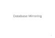 Database mirroring setup
