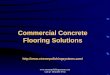 Commercial concrete flooring solutions