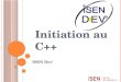 Initiation au C++